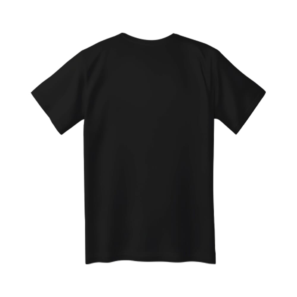 Tech Girl Round Neck T-shirt - Black